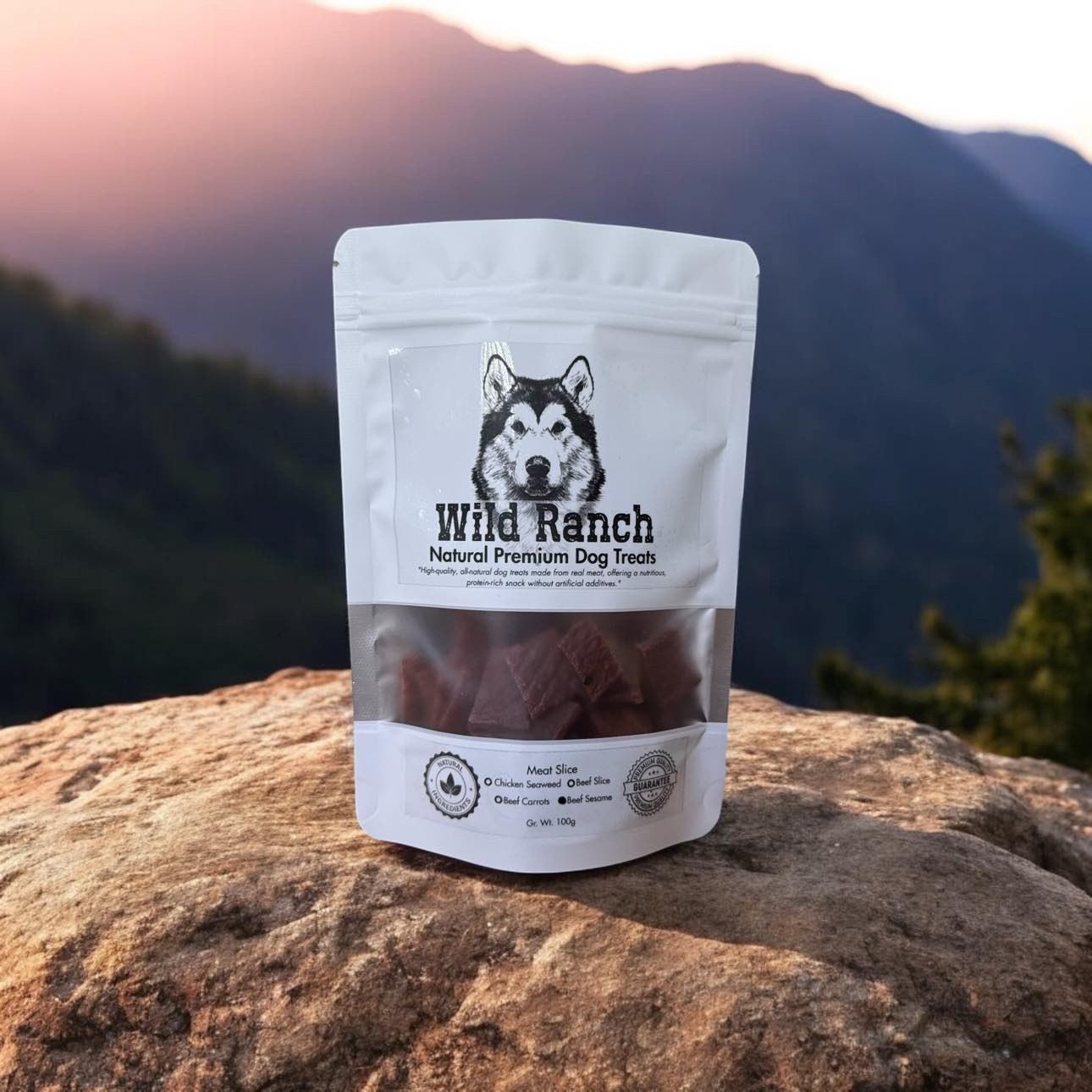 Wild Ranch Dog Treats (Meat Slice) Beef Sesame 100g