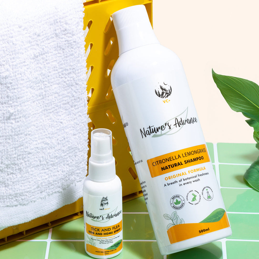 Vet Core+ Nature's Advance Shampoo 500ml with Free Nature's Advance Spray Mini (50ml)