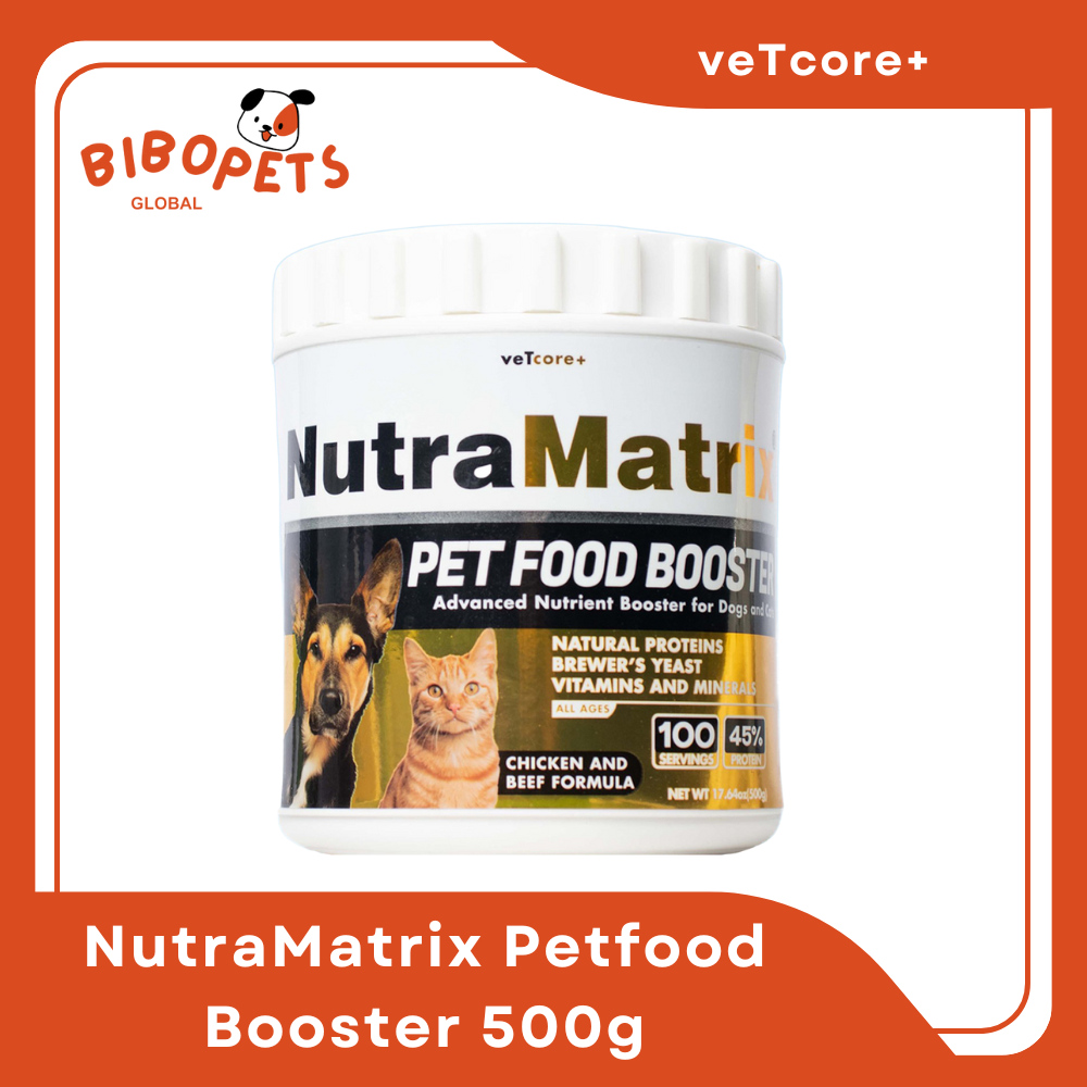 Vet Core+ NutraMatrix Pet Food Booster 500g (Appetite Booster for Picky Eater Dogs and Cats)